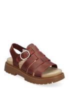 Clairemont Way Fisherman Sandal Dark Red Full Grain Matalapohjaiset Sa...