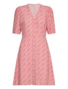 Ellen Short Dress Lyhyt Mekko Pink Once Untold