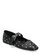 Studded Ballerina Shoes Ballerinat Black Mango