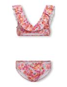 Kogtikka Frill Bikini Set Acc Bikinit Pink Kids Only