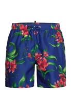 Hawaiian Print 17 Swim Short Uimashortsit Blue Superdry