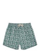 Big Paisley Swim Trunks Uimashortsit Green Pompeii