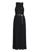 Smocked Maxi Dress Maksimekko Juhlamekko Black Michael Kors