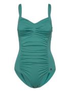 Potenza Solid Swimsuit Uimapuku Uima-asut Green Panos Emporio