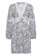 Dvf Kimmie Dress Lyhyt Mekko Blue Diane Von Furstenberg