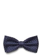 Dots Silk Bow Tie Rusetti Navy Portia 1924