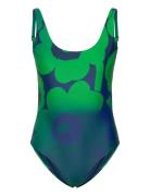 Agnetha Unikko Swimsuit Uimapuku Uima-asut Green Marimekko