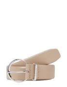 Must Rnd Buckle Belt 3.0 Vyö Cream Calvin Klein