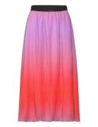 Plissé Skirt In Dip Dye Polvipituinen Hame Pink Coster Copenhagen