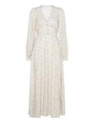 Pennie Viscose Maxi Dress Maksimekko Juhlamekko Cream Bubbleroom