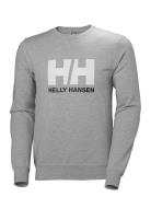 Hh Logo Crew Sweat Sport Sweat-shirts & Hoodies Sweat-shirts Grey Hell...