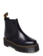 2976 Quad Black Polished Smooth Shoes Chelsea Boots Black Dr. Martens