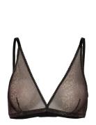 Melina High Apex Bra Lingerie Bras & Tops Soft Bras Bralette Black Und...