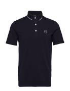 Man Jersey Polo Shirt Tops Polos Short-sleeved Black Armani Exchange