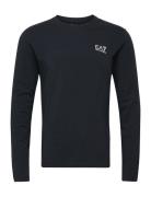 T-Shirts Tops T-shirts Long-sleeved Navy EA7