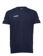 Hmlgo Cotton T-Shirt S/S Sport T-shirts Short-sleeved Navy Hummel