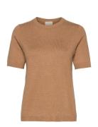 Pamela Strik T-Shirt Tops Knitwear Jumpers Brown Minus