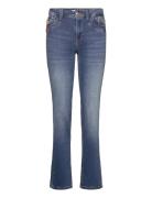 Pzkarolina Hw Jeans Straight L Bottoms Jeans Flares Blue Pulz Jeans
