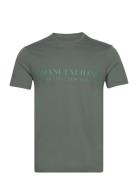 T-Shirt Tops T-shirts Short-sleeved Green Armani Exchange