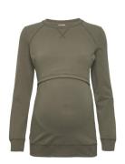 B Warmer Sweatshirt Tops Sweat-shirts & Hoodies Sweat-shirts Khaki Gre...