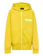 Sgimhoodzip Sweat-Shirt Tops Sweat-shirts & Hoodies Hoodies Yellow Die...