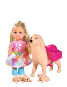 Evi Love Dog Sitter Toys Dolls & Accessories Dolls Multi/patterned Sim...