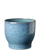 Urtepotteskjuler Home Decoration Flower Pots Blue Knabstrup Keramik