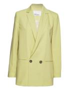 Bydneykb Fashion Blazer Blazers Double Breasted Blazers Yellow Karen B...