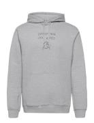 Hoodie Falun Local Planet Grey Melange Tops Sweat-shirts & Hoodies Hoo...