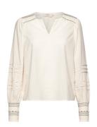 Crpaulo Blouse Tops Blouses Long-sleeved Cream Cream