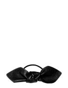 Leather Bow Big Hair Tie Accessories Hair Accessories Scrunchies Black...