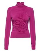 Odagz Blouse Tops T-shirts & Tops Long-sleeved Pink Gestuz