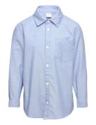 Shirt Preppy Oxford Tops Shirts Long-sleeved Shirts Blue Lindex