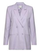 Paulagz Blazer Blazers Double Breasted Blazers Purple Gestuz