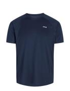 Men Sports T-Shirt/Chest Print Sport T-shirts Short-sleeved Navy ZEBDI...
