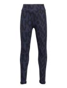 Tommy Aop Legging Bottoms Leggings Navy Tommy Hilfiger