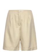 Ihvilna Sho Bottoms Shorts Casual Shorts Beige ICHI