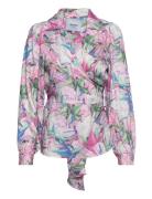 Mercy Slå-Om Bluse Tops Blouses Long-sleeved Multi/patterned Minus