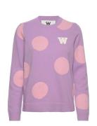 Asta Pois Lambswool Jumper Tops Knitwear Jumpers Purple Double A By Wo...