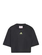 Jg D Crop T Sport T-shirts Short-sleeved Black Adidas Sportswear