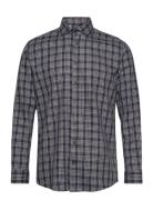 Slhregtimor Shirt Ls Cut Away Check Ex Tops Shirts Casual Navy Selecte...