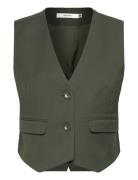 Paulagz Waistcoat Blazers Single Breasted Blazers Green Gestuz