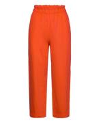 Trousers Bella Cropped Twill Bottoms Trousers Straight Leg Red Lindex