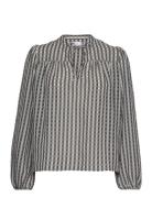 Lr-Anem Tops Blouses Long-sleeved Black Levete Room