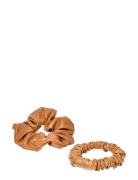 Vegan Scrunchie Big And Small 2-Pack Camel Accessories Hair Accessorie...