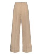 Naddie Bottoms Trousers Wide Leg Beige Baum Und Pferdgarten