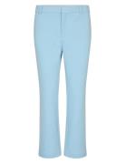 Cella Pique Pant Bottoms Trousers Straight Leg Blue MOS MOSH