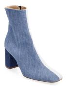 Jeans Boot Shoes Boots Ankle Boots Ankle Boots With Heel Blue Apair