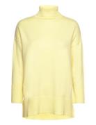 Bella Knit Blouse Tops Knitwear Turtleneck Yellow A-View