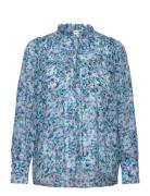 Lila Tops Blouses Long-sleeved Blue SUNCOO Paris